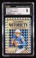 Justin Herbert 2024 Panini Mosaic Notoriety Mosaic #14 (CGC 9) at PristineAuction.com