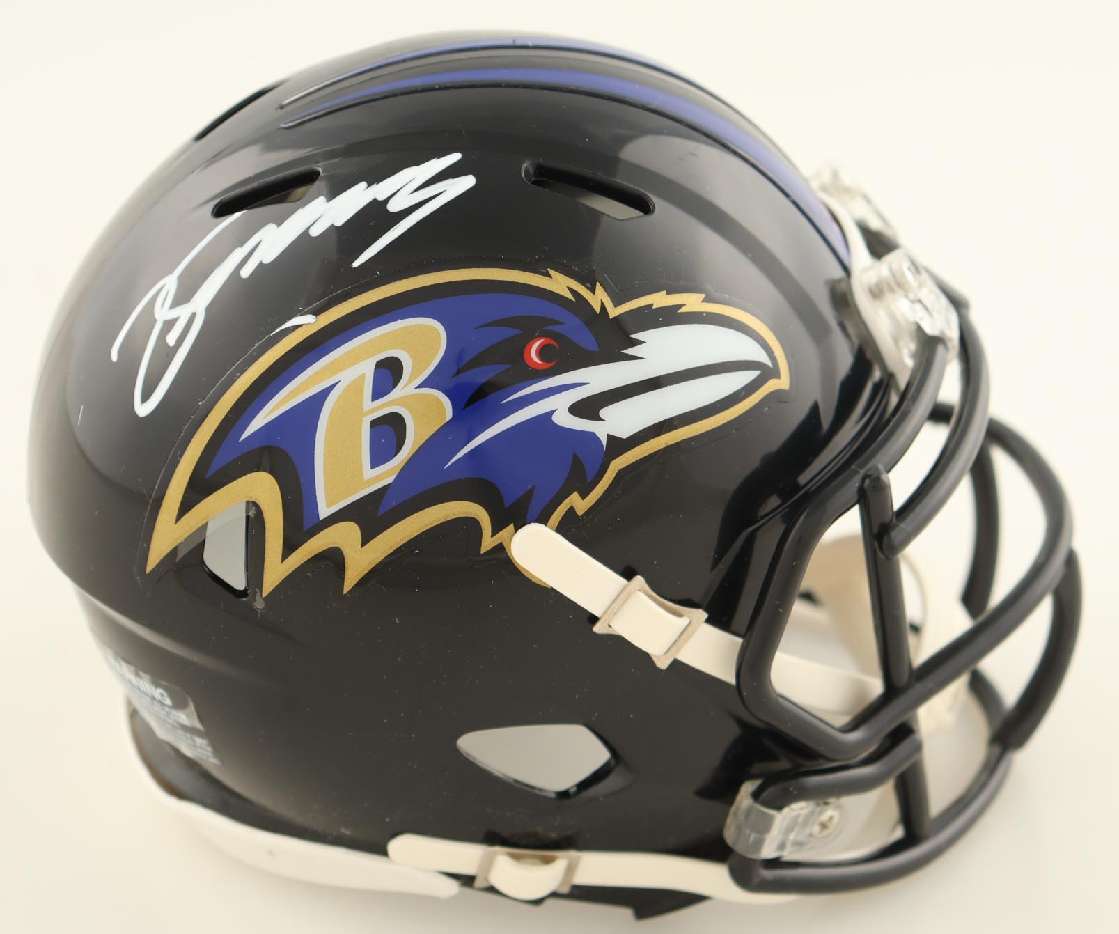 Zay Flowers Signed Ravens Speed Mini Helmet (Beckett) at PristineAuction.com Zay Flowers Signed Ravens Speed Mini Helmet (Beckett) at PristineAuction.com