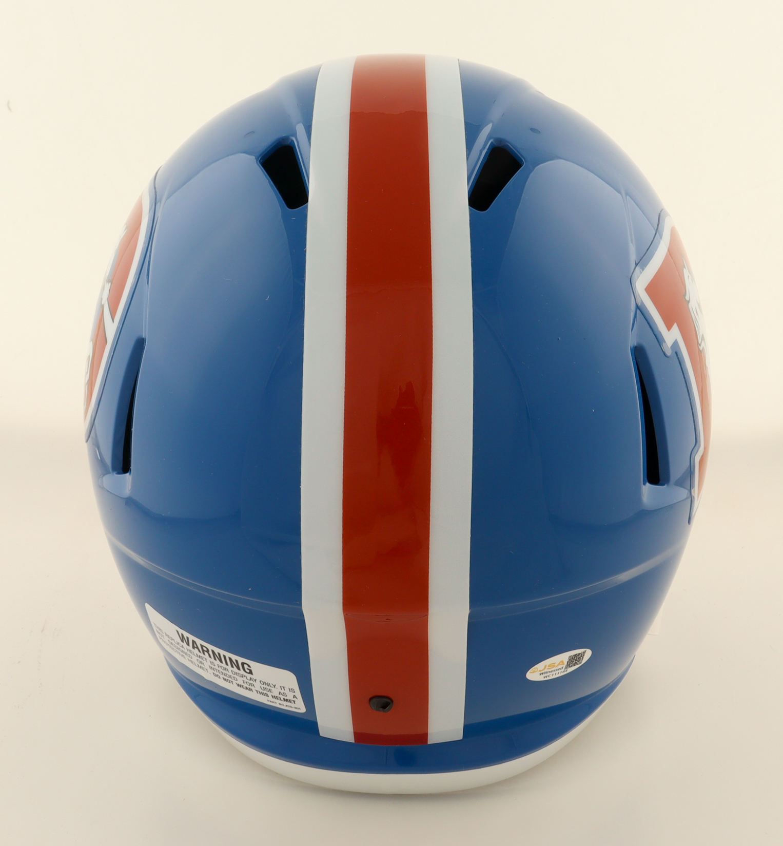 Steve Atwater Signed Broncos Full-Size Throwback Alternate Speed Helmet (JSA) at PristineAuction.com Steve Atwater Signed Broncos Full-Size Throwback Alternate Speed Helmet (JSA) at PristineAuction.com