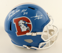 Steve Atwater & Randy Gradishar Signed Broncos Full-Size Throwback Alternate Speed Helmet Inscribed "HOF 24" (JSA) at PristineAuction.com