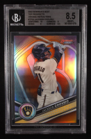 Jackson Chourio 2022 Bowman's Best Top Prospects Orange Refractors #TP19 RC #16/25 (BGS 8.5) at PristineAuction.com