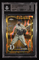 Ty Cobb 2024 Topps Chrome Gilded Collection Gold Lava Refractors #96 #05/10 (BGS 9) at PristineAuction.com