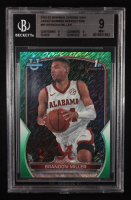 Brandon Miller 2022-23 Bowman Chrome University Green Shimmer Refractors #80 RC #69/99 (BGS 9) at PristineAuction.com