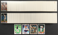 1993 Topps Baseball Complete Set of (825) Cards with Derek Jeter #98 RC, Mike Piazza / Brook Fordyce / Carlos Delgado / Donnie Leshnock #701, Nolan Ryan #700, Jim Edmonds #799 at PristineAuction.com
