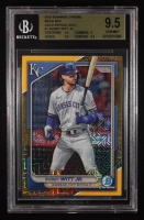Bobby Witt Jr. 2024 Bowman Chrome Mega Box Gold Refractors #1 #17/50 (BGS 9.5) at PristineAuction.com