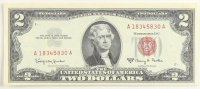 1963-A United States $2 Two Dollar Legal Tender Note - Red Seal at PristineAuction.com