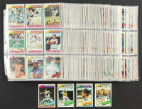1980 Topps Baseball Complete Set of (726) Cards In Binder with Rickey Henderson #482 RC, Ozzie Smith #393, George Brett #450, Nolan Ryan #580 at PristineAuction.com