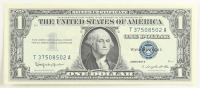 1957-B United States $1 One Dollar Silver Certificate - Blue Seal at PristineAuction.com