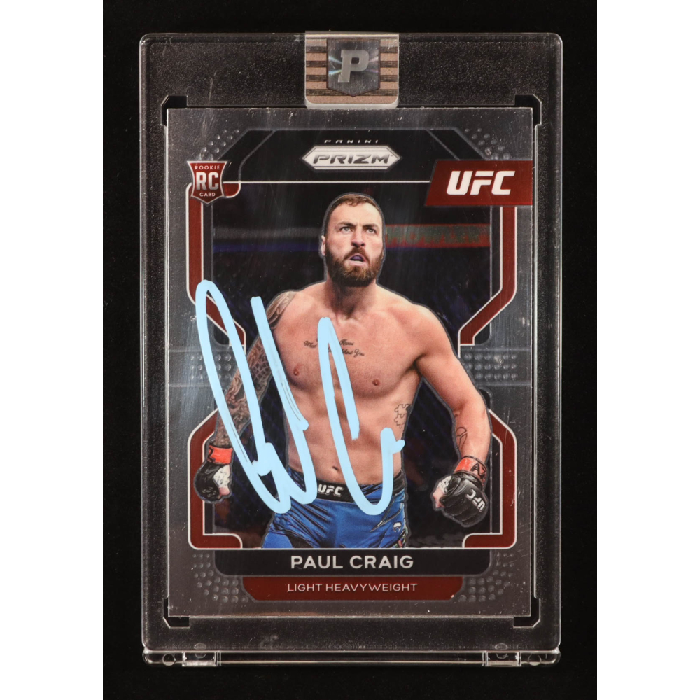 Paul Craig Signed 2022 Panini Prizm UFC #170 RC (PA) at PristineAuction.com