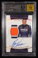 Ryan Newman 2022 Panini National Treasures Firesuit Signatures Holo Gold #22 #09/10 (BGS 8.5 | Autograph Graded 10) at PristineAuction.com