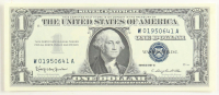 1957-B United States $1 One Dollar Silver Certificate - Blue Seal at PristineAuction.com
