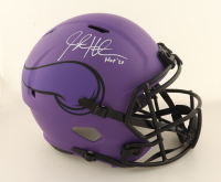 Steve Hutchinson Signed Vikings Full-Size Rave Alternate Speed Helmet Inscribed "HOF 20" (JSA) at PristineAuction.com