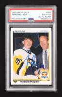 Jaromir Jagr Signed 1990-91 Upper Deck #356 RC (PSA 6 | Autograph Graded Authentic) at PristineAuction.com