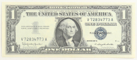 1957-B United States $1 One Dollar Silver Certificate - Blue Seal at PristineAuction.com