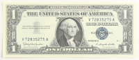 1957-B United States $1 One Dollar Silver Certificate - Blue Seal at PristineAuction.com