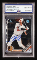 Adley Rutschman Signed 2019 Bowman Chrome Draft #BDC1 RC (PSA | Autograph Graded 10) at PristineAuction.com