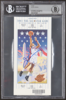 Allen Iverson Signed 2001 NBA All-Star Game Ticket (Beckett | Auto Grade BGS 10) at PristineAuction.com