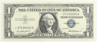 1957 United States $1 One Dollar Silver Certificate "Star Note" - Blue Seal at PristineAuction.com