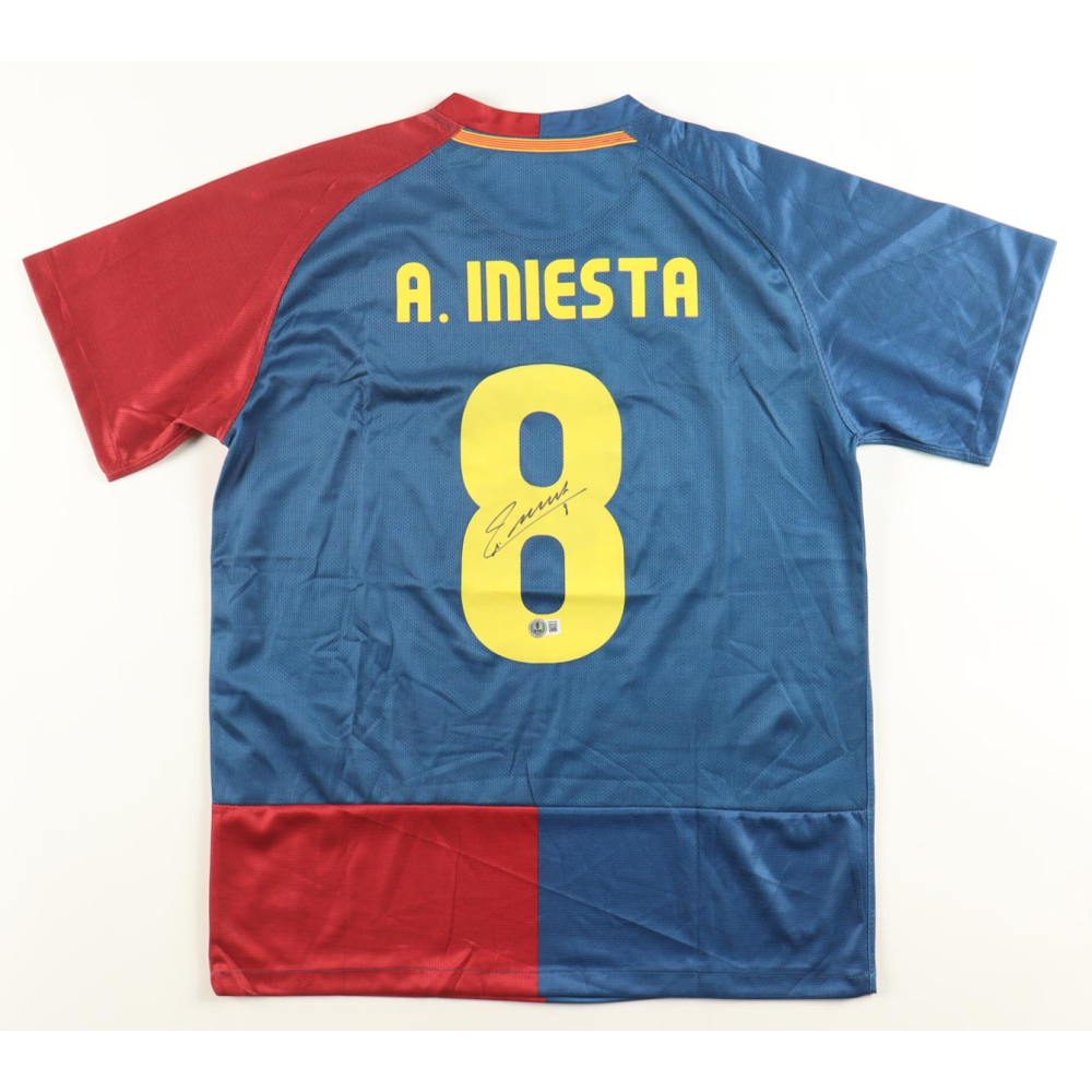 Andres Iniesta Signed FC Barcelona Nike Authentic Jersey (Beckett ...