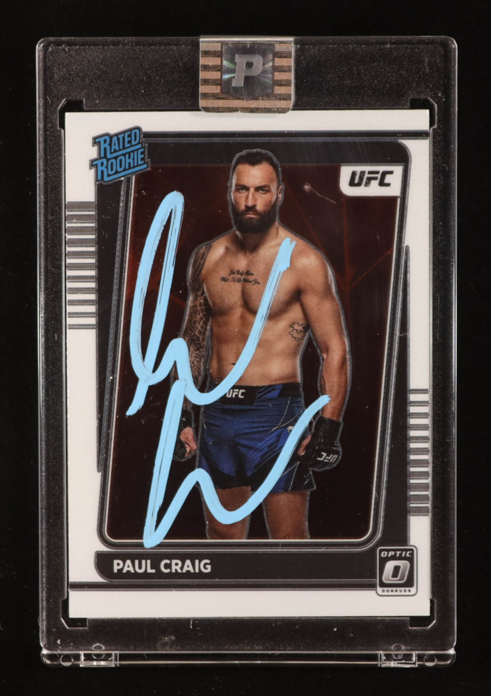 Paul Craig Signed 2022 Donruss Optic UFC #117 RR RC (PA)