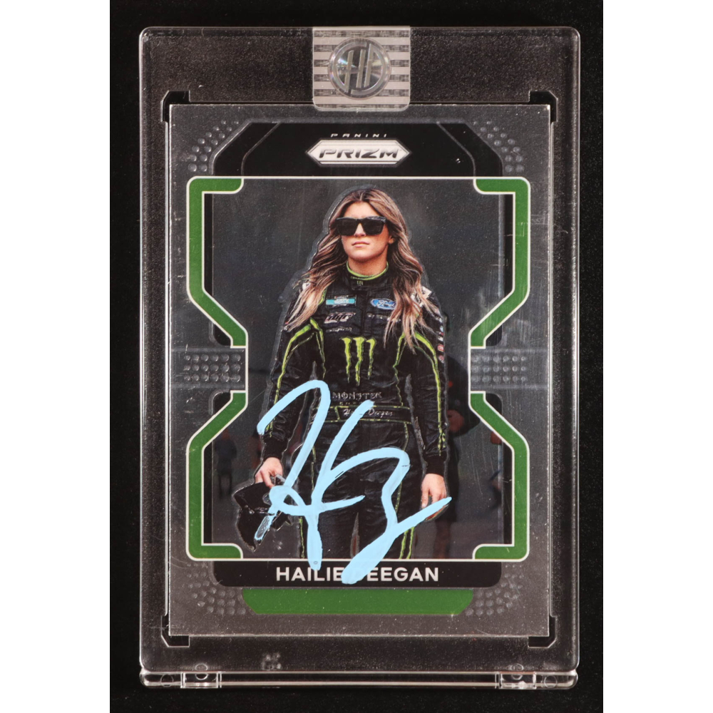 Hailie Deegan Signed 2022 Panini Prizm #32 (PA) at PristineAuction.com