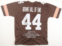 Greg Pruitt & Bob Golic Signed Browns Hall of Fame Jersey (JSA) at PristineAuction.com