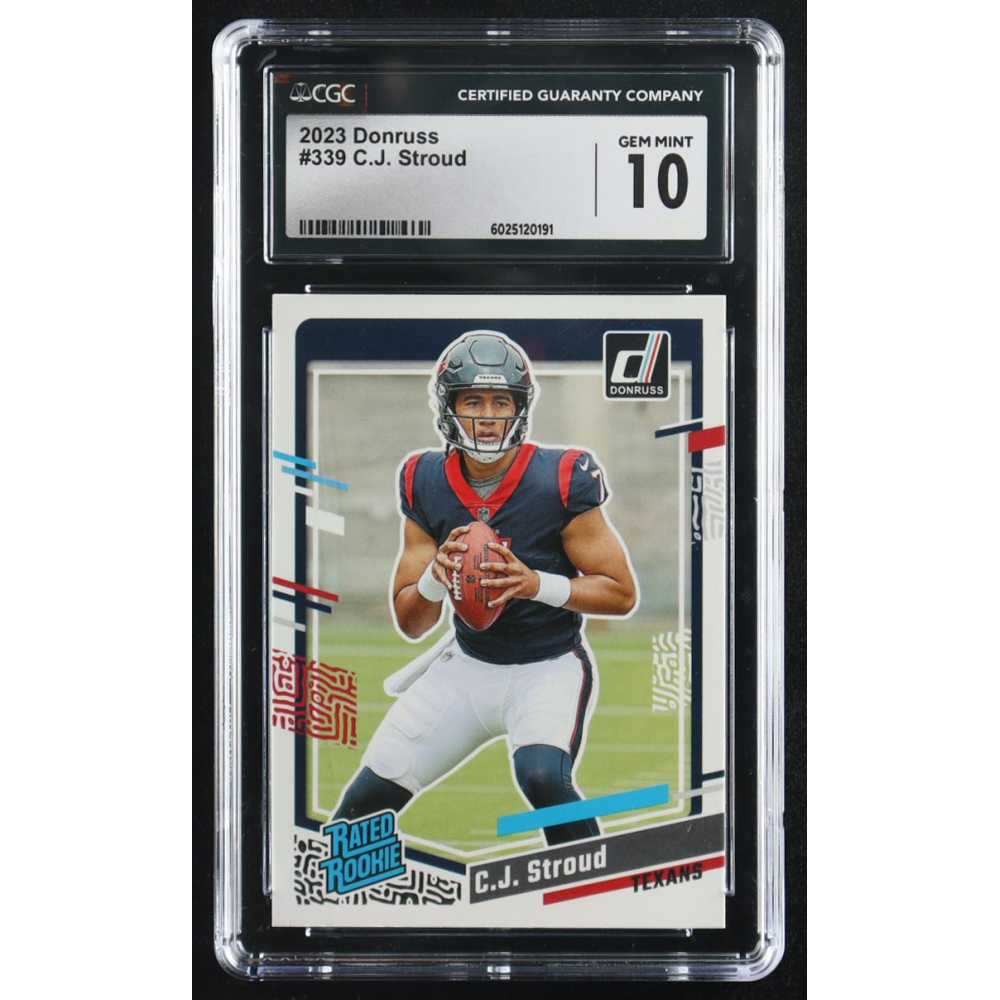 CJ Stroud 2023 Donruss #339 RC (CGC 10) at PristineAuction.com