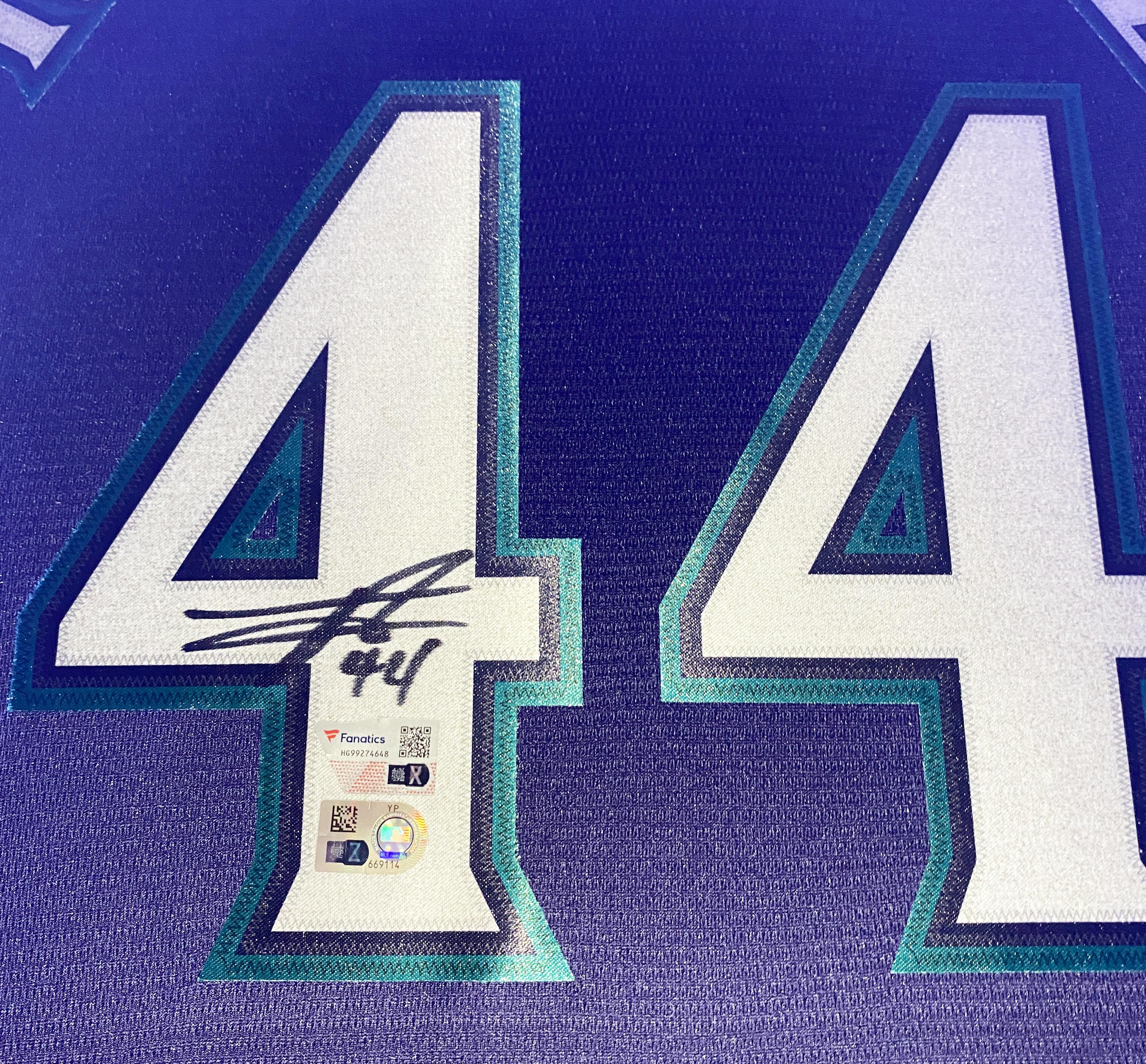 Julio Rodriguez Signed Mariners Custom Framed Jersey Display (Fanatics) at PristineAuction.com Julio Rodriguez Signed Mariners Custom Framed Jersey Display (Fanatics) at PristineAuction.com