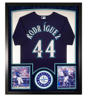 Julio Rodriguez Signed Mariners Custom Framed Jersey Display (Fanatics) at PristineAuction.com