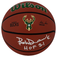 Bob Dandridge Signed Wilson Alliance NBA Bucks Logo Basketball Inscribed "HOF 21" (Schwartz) at PristineAuction.com