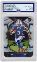 Damar Hamlin Signed 2022 Panini Select Prizm Silver #100 (PSA) at PristineAuction.com