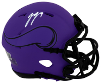 J.J. McCarthy Signed Minnesota Vikings Rave Alternate Speed Mini Helmet (Beckett) at PristineAuction.com