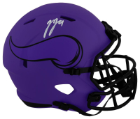 J.J. McCarthy Signed Vikings Full-Size Rave Alternate Speed Helmet (Beckett) at PristineAuction.com