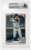 Julio Rodriguez Signed 2020 Bowman Draft Rookie Baseball Card #BD188 (Beckett) at PristineAuction.com