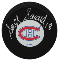 Serge Savard Signed Canadiens Logo Hockey Puck (Schwartz) at PristineAuction.com