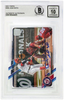 Juan Soto Signed Nationals 2021 Topps #330 (BGS | Auto 10) at PristineAuction.com