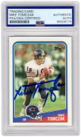 Mike Tomczak Signed 1988 Topps Rookie Football Trading Card #70 (PSA) at PristineAuction.com