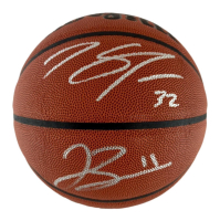 Jalen Brunson & Karl-Anthony Towns Signed NBA Basketball (Fanatics & Beckett) at PristineAuction.com