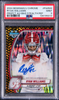 Ryan Williams 2024 Bowman Chrome University Prospect Autographs Black and Gold Stealth Refractors #PARWI RC #11/24 (PSA 9) at PristineAuction.com
