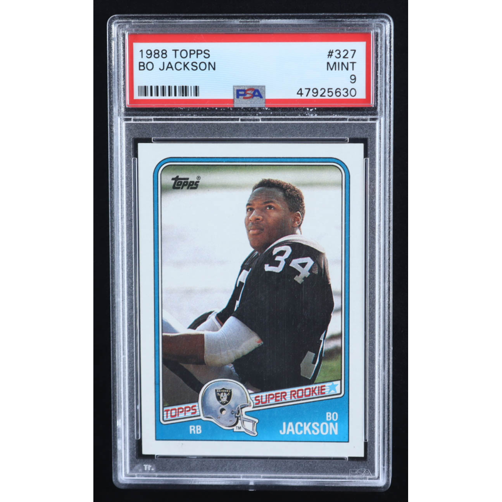 Bo Jackson 1988 Topps #327 SR RC (PSA 9) at PristineAuction.com