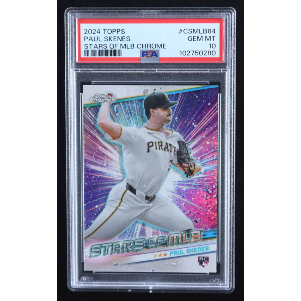 Paul Skenes 2024 Topps Chrome Stars of MLB #CSMLB64 RC (PSA 10) at PristineAuction.com