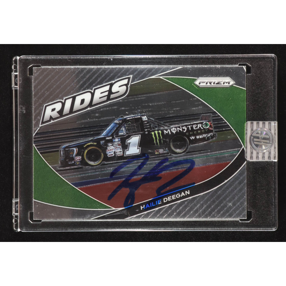 Hailie Deegan Signed 2022 Panini Prizm #65 R (PA) at PristineAuction.com