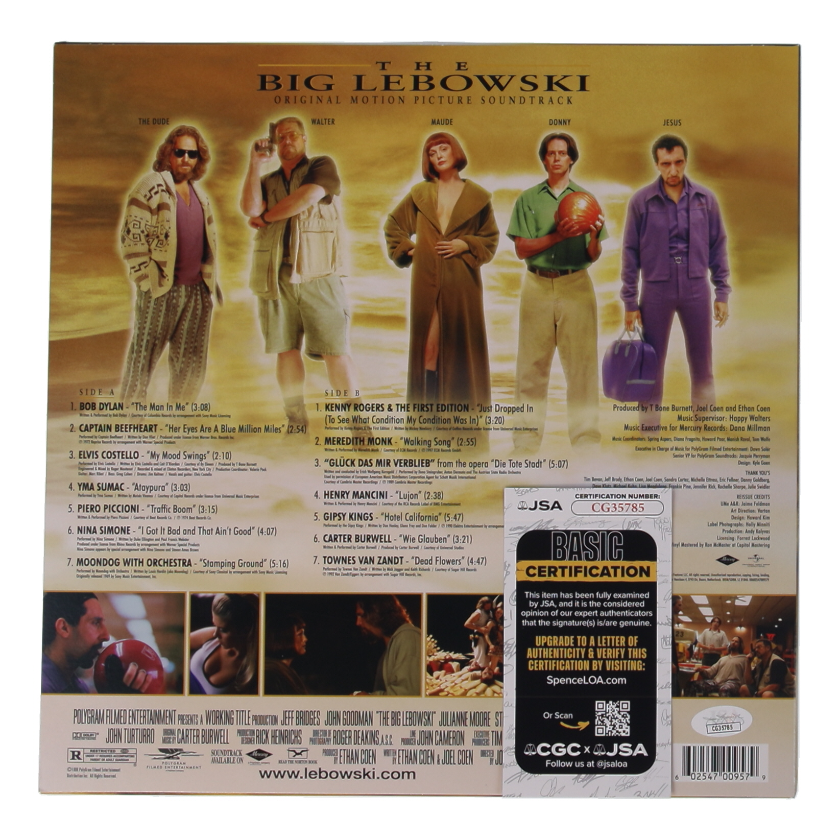 Jeff Bridges Signed "The Big Lebowski" Movie OST Vinyl Record Album (JSA) at PristineAuction.com Jeff Bridges Signed "The Big Lebowski" Movie OST Vinyl Record Album (JSA) at PristineAuction.com