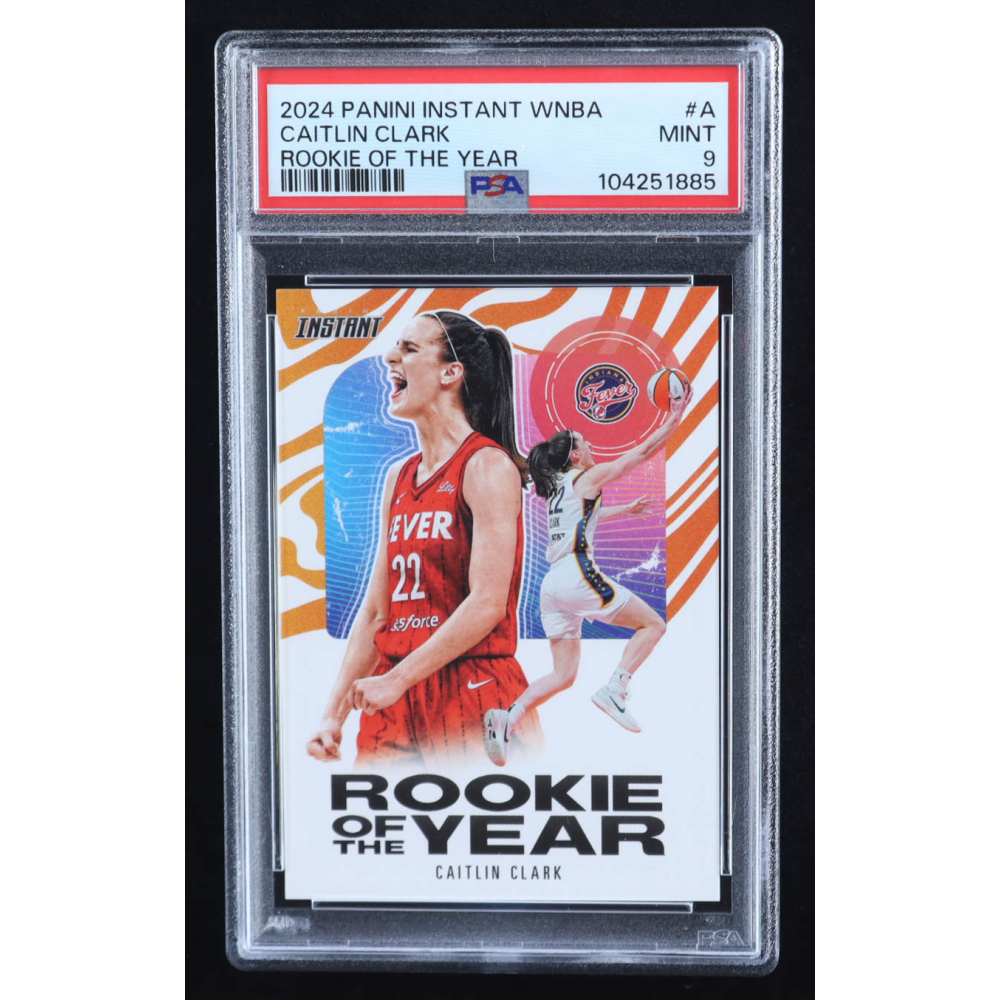 Caitlin Clark 2024 Panini Instant WNBA Caitlin Clark Rookie of the Year #CCROYA RC (PSA 9) at PristineAuction.com