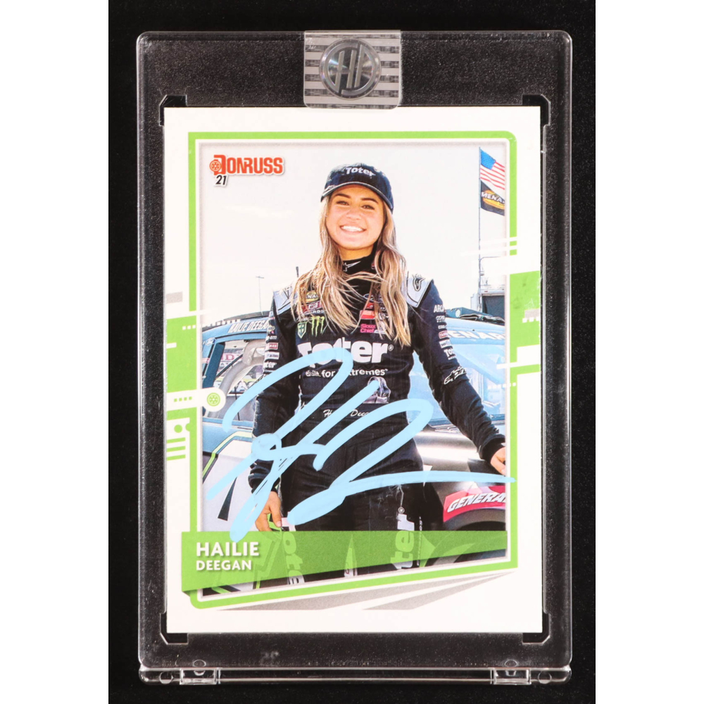 Hailie Deegan Signed 2021 Donruss #114 (PA) at PristineAuction.com
