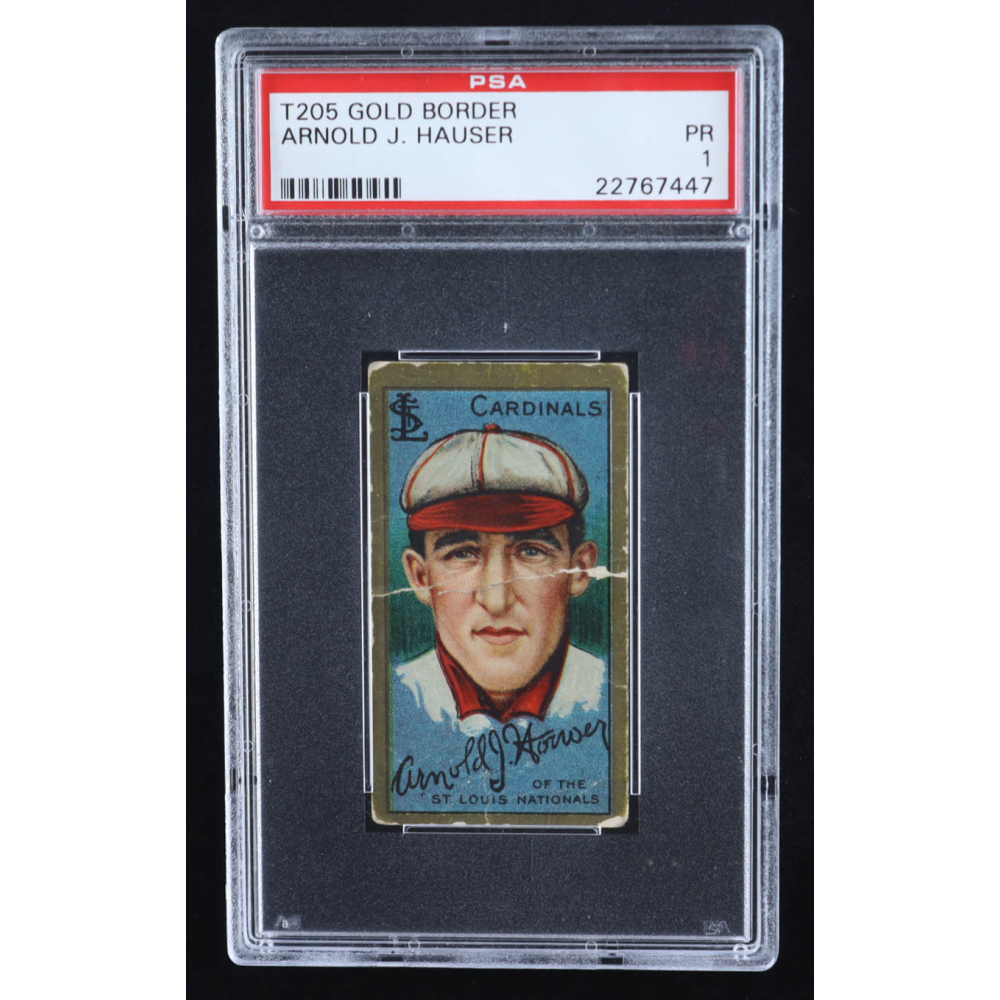 Arnold Hauser 1911 T205 Gold Border #87 (PSA 1) at PristineAuction.com