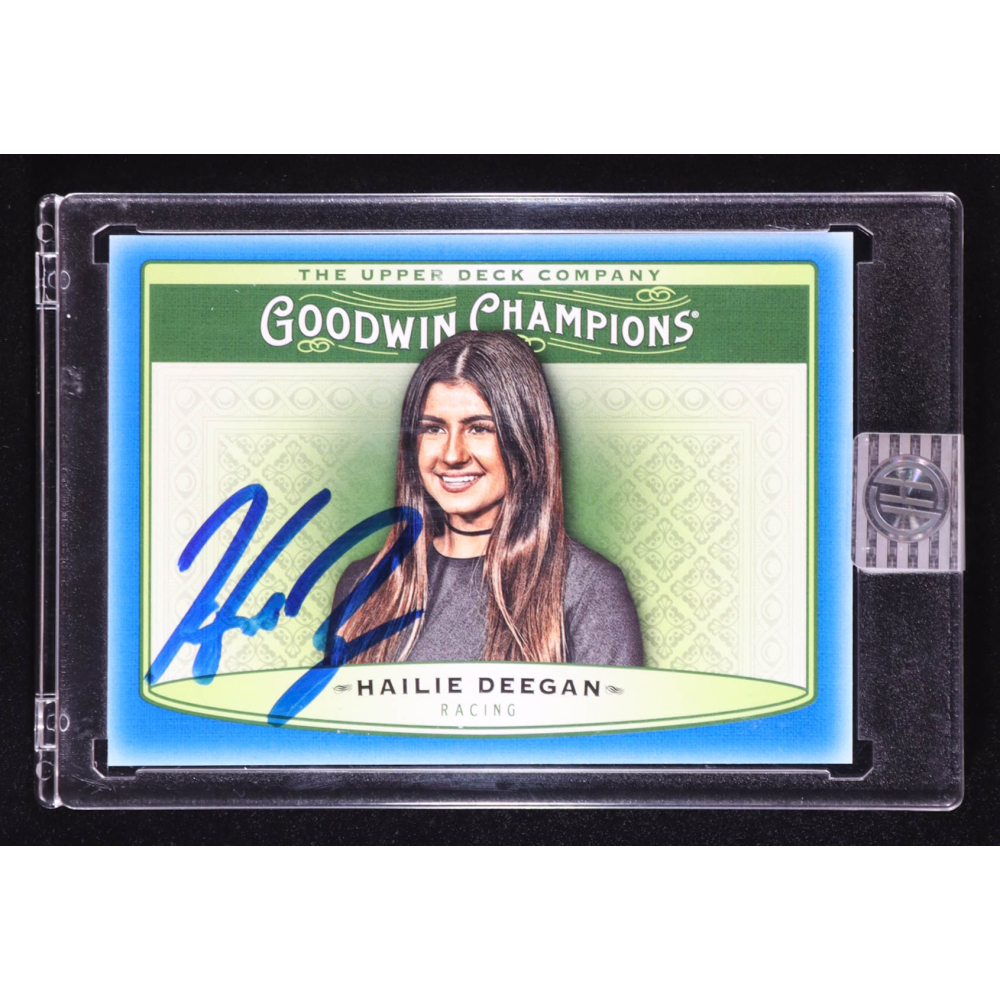 Hailie Deegan Signed 2019 Upper Deck Goodwin Champions #67 RC (PA) at PristineAuction.com