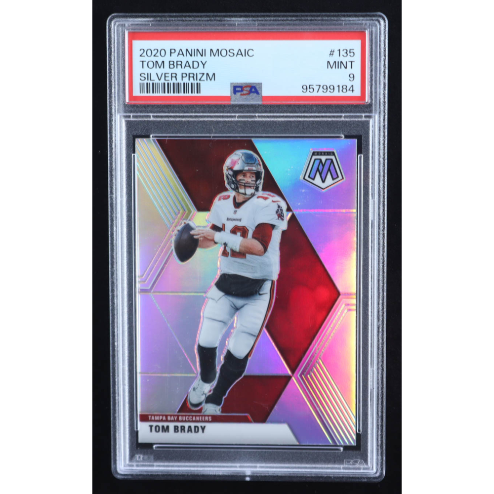 Tom Brady 2020 Panini Mosaic Silver #135 (PSA 9) at PristineAuction.com
