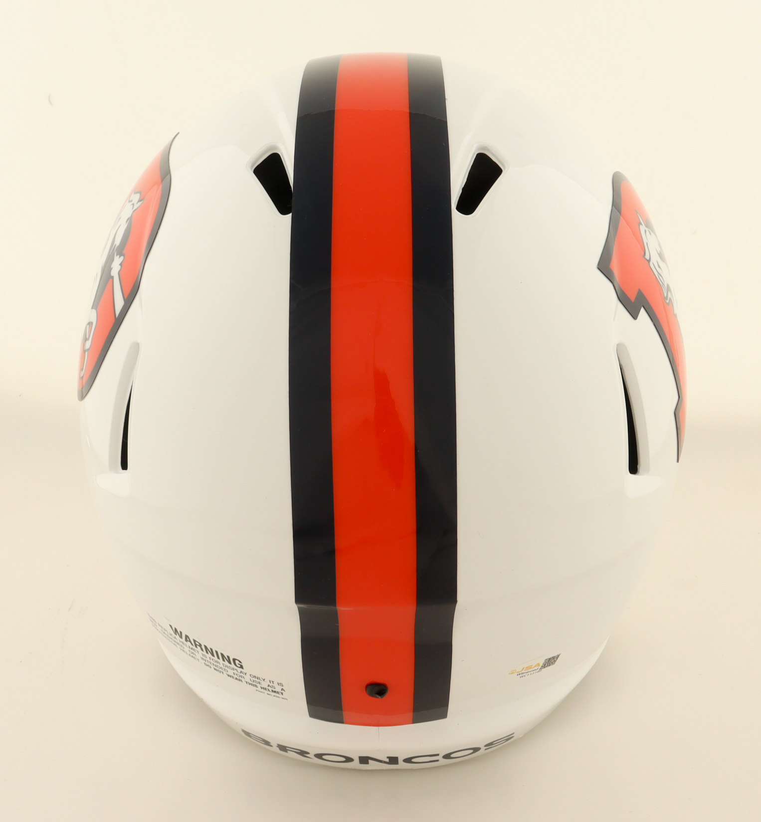 Steve Atwater Signed Broncos Full-Size Throwback Alternate Speed Helmet (JSA) at PristineAuction.com Steve Atwater Signed Broncos Full-Size Throwback Alternate Speed Helmet (JSA) at PristineAuction.com