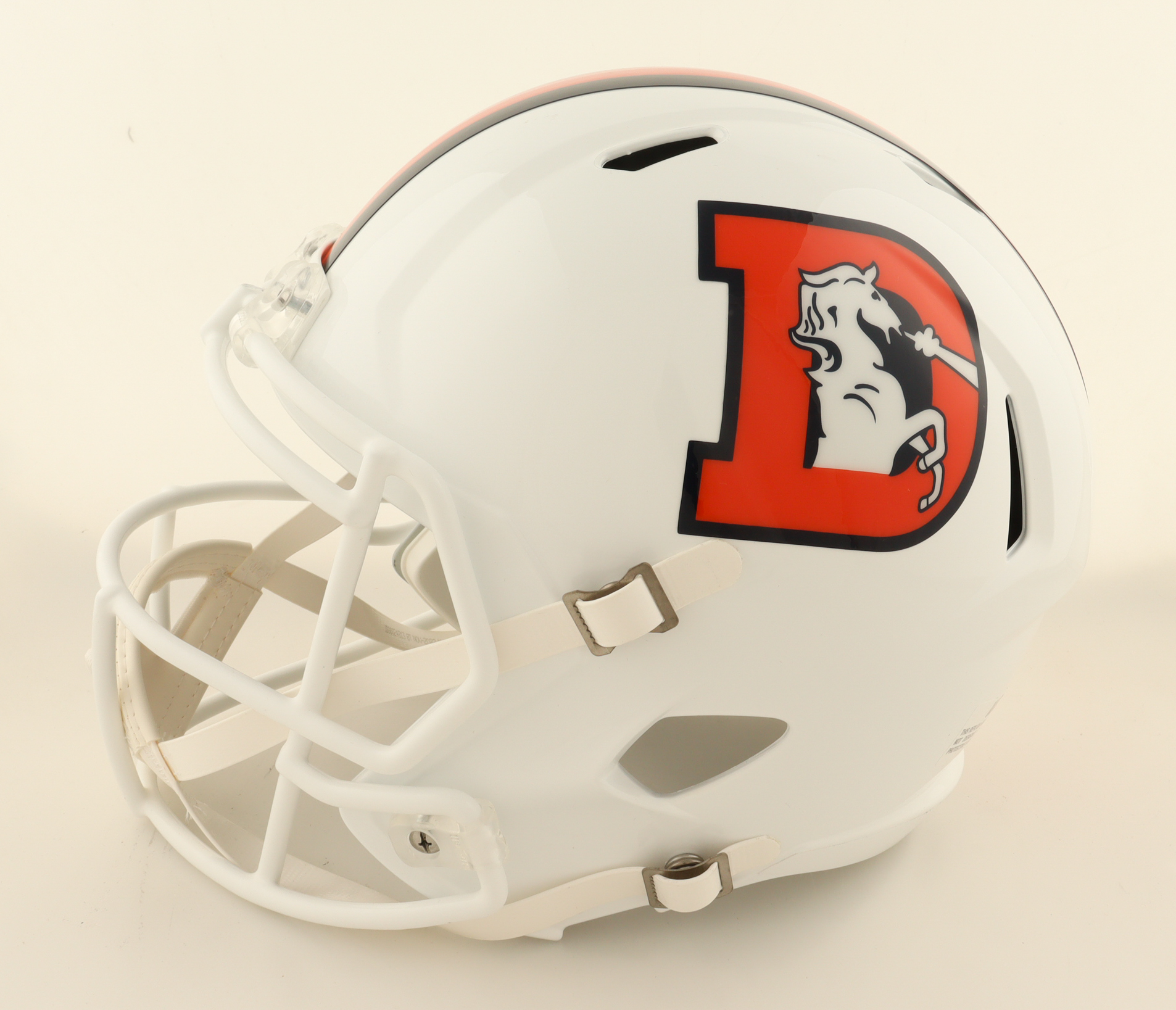 Steve Atwater Signed Broncos Full-Size Throwback Alternate Speed Helmet (JSA) at PristineAuction.com Steve Atwater Signed Broncos Full-Size Throwback Alternate Speed Helmet (JSA) at PristineAuction.com